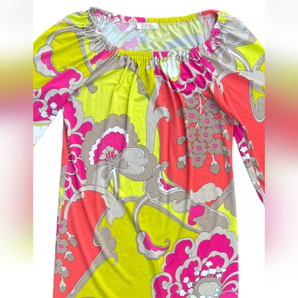 LAST CALL🍂 Trina Turk Mod psychedelic Pucci print colorful dress stretchy - Picture 4 of 14